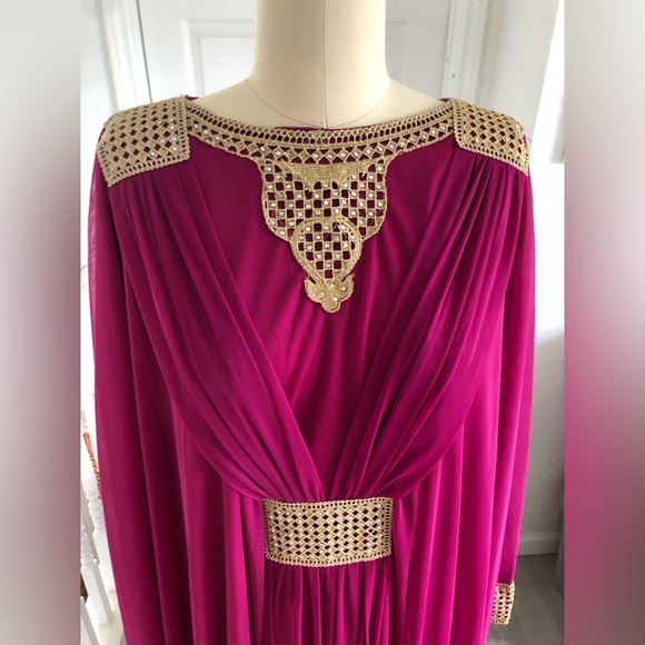 Women Kaftan Long Maxi Dress. - Picture 3 of 14